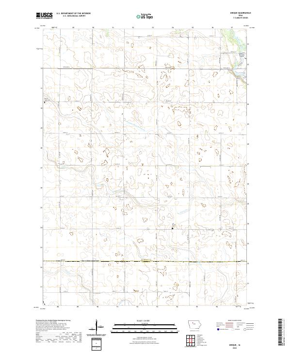 US Topo 7.5-minute map for Unique IA For Discount