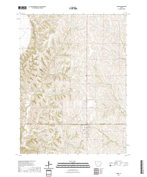 US Topo 7.5-minute map for Tabor IA Cheap