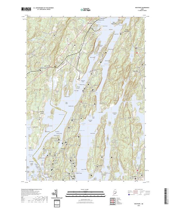 US Topo 7.5-minute map for Westport ME Online now