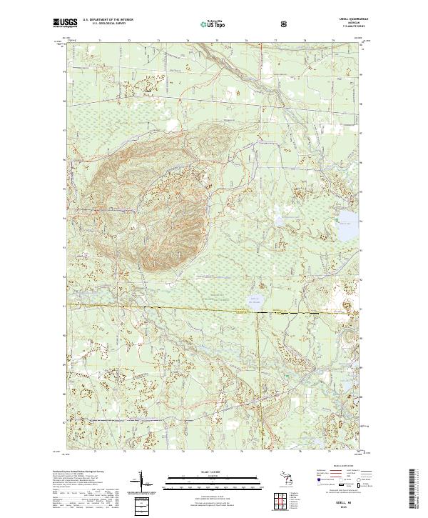 US Topo 7.5-minute map for Udell MI Online Hot Sale