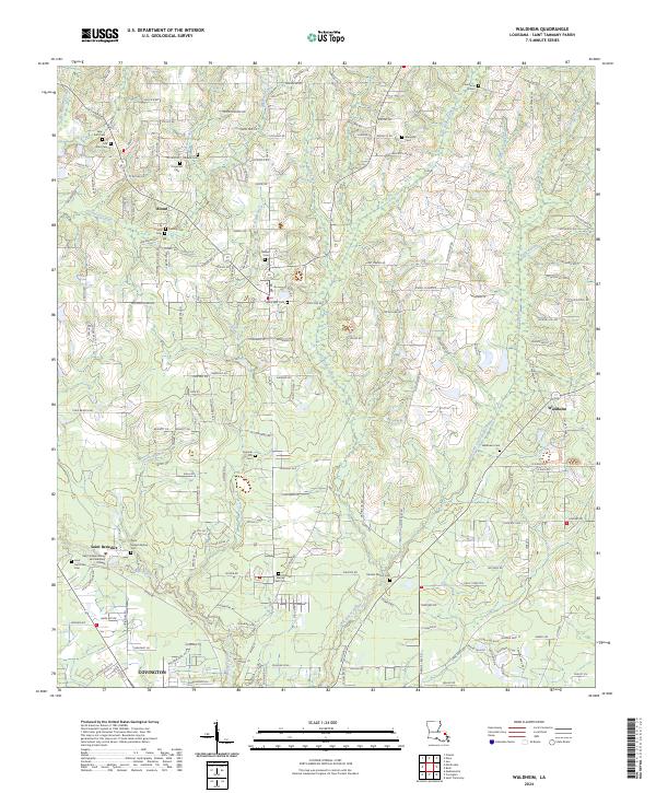 US Topo 7.5-minute map for Waldheim LA Online Hot Sale