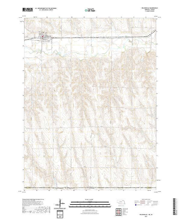 USGS US Topo 7.5-minute map for Wilsonville NEKS 2021 Cheap