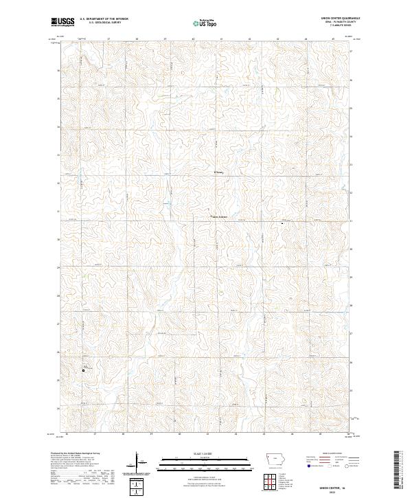 US Topo 7.5-minute map for Union Center IA For Cheap