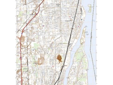 US Topo 7.5-minute map for Wyandotte MI Fashion