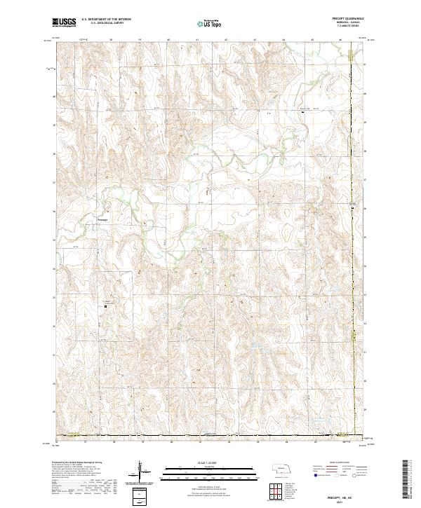 USGS US Topo 7.5-minute map for Precept NEKS 2021 Hot on Sale