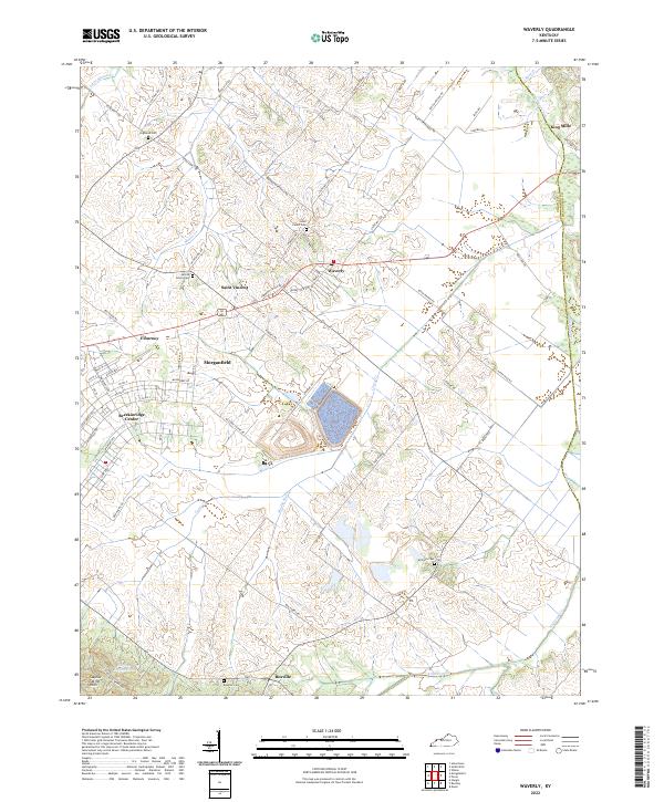 US Topo 7.5-minute map for Waverly KY Supply