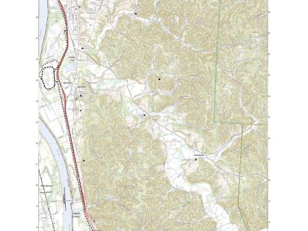 US Topo 7.5-minute map for Wheelersburg OHKY Online Sale