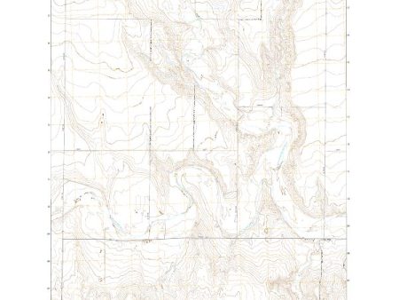 US Topo 7.5-minute map for West of Russell Springs KS For Discount