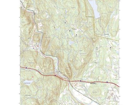 US Topo 7.5-minute map for Woronoco MA Sale