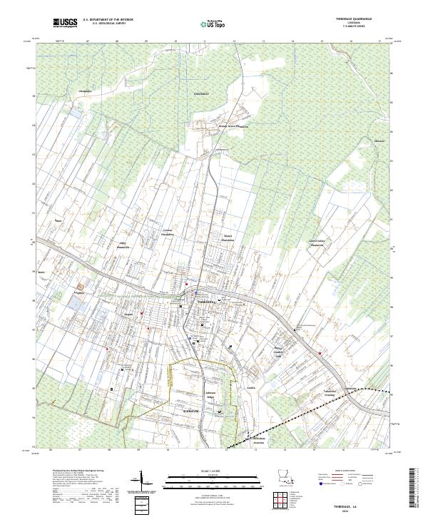 US Topo 7.5-minute map for Thibodaux LA Online now