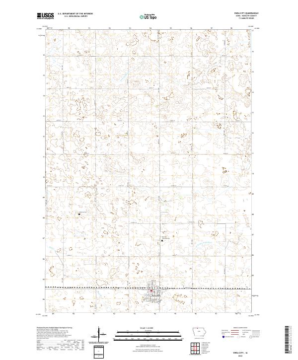 US Topo 7.5-minute map for Swea City IA For Cheap