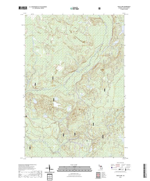 US Topo 7.5-minute map for Waco Lake MI Fashion