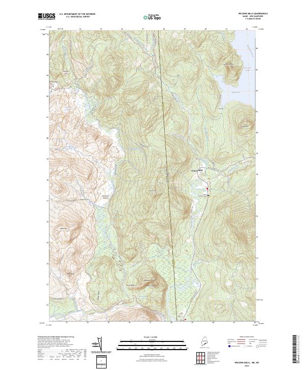 US Topo 7.5-minute map for Wilsons Mills MENH Online