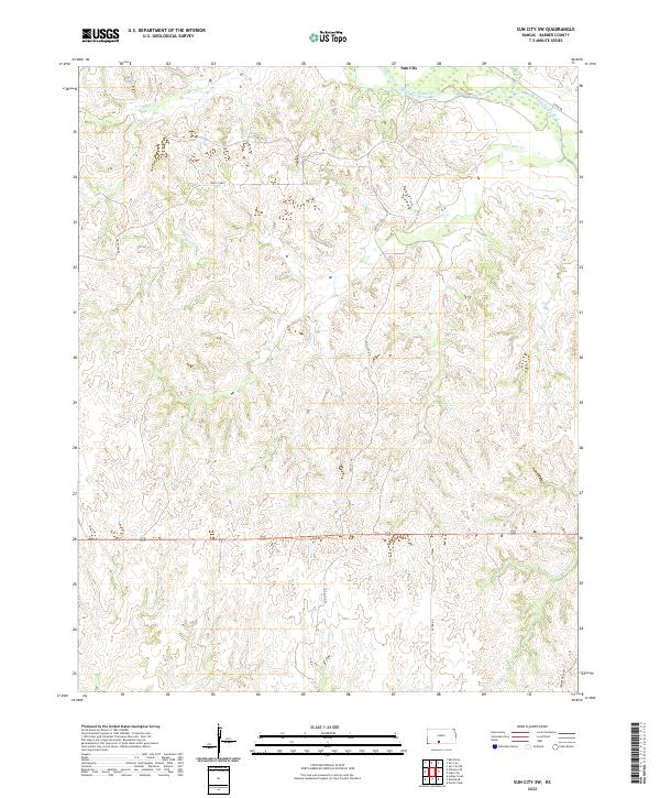 US Topo 7.5-minute map for Sun City SW KS Online