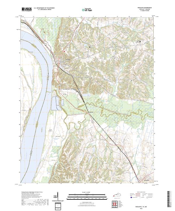 US Topo 7.5-minute map for Wickliffe KYMO Online Sale