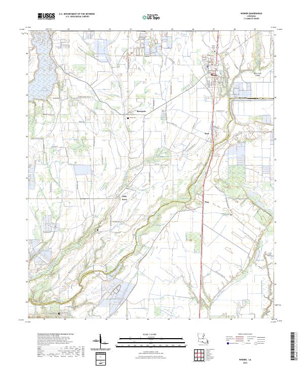 US Topo 7.5-minute map for Wisner LA For Discount