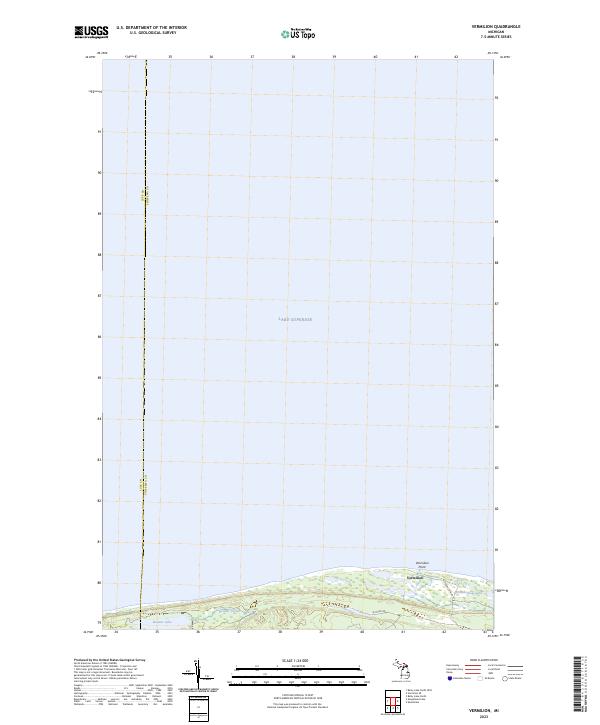 US Topo 7.5-minute map for Vermilion MI For Cheap