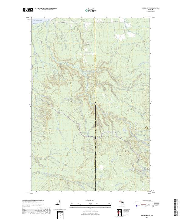 US Topo 7.5-minute map for Winona North MI For Discount