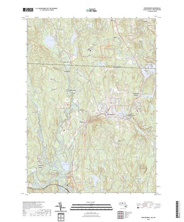 US Topo 7.5-minute map for Winchendon MANH Online now