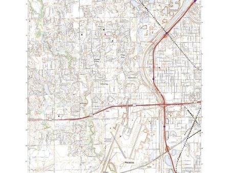 US Topo 7.5-minute map for Wichita West KS Discount