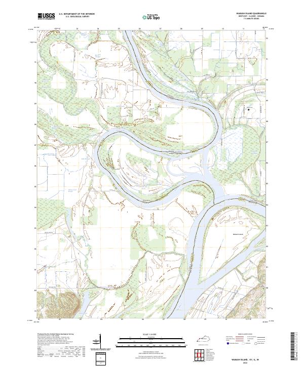 US Topo 7.5-minute map for Wabash Island KYILIN For Cheap