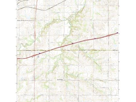 US Topo 7.5-minute map for Waverly NW KS Hot on Sale