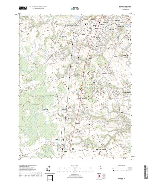 US Topo 7.5-minute map for Wyoming DE Online Sale