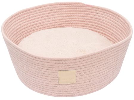 15% OFF: FuzzYard Life Rope Basket Pet Bed (Soft Blush) For Discount