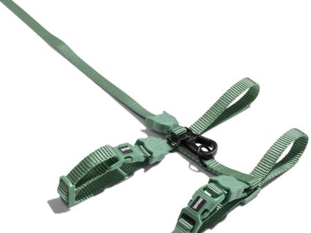 Zee.Cat Cat Harness & Leash Set (Army Green) Hot on Sale