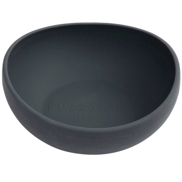 15% OFF: FuzzYard Life Silicone Dog Bowl (Slate Grey) Online Hot Sale