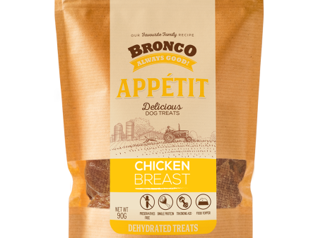 $4 OFF: Bronco Appetit Chicken Breast Dehydrated Dog Treats 90g Online Sale