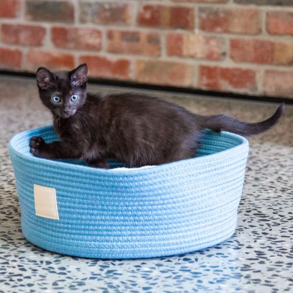 15% OFF: FuzzYard Life Rope Basket Pet Bed (Myrtle Green) Sale