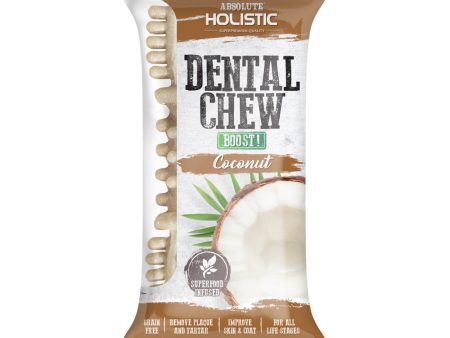 12 FOR $12: Absolute Holistic Boost Coconut Grain-Free Dental Dog Chew 25g Supply