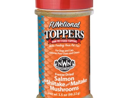 15% OFF : Northwest Naturals Salmon With Shiitake & Maitake Mushrooms Freeze-Dried Functional Toppers For Cats & Dogs 3.5oz on Sale