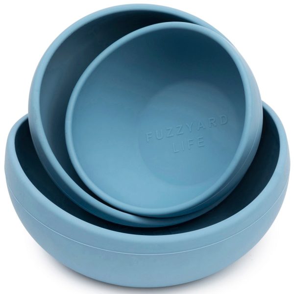 15% OFF: FuzzYard Life Silicone Dog Bowl (French Blue) Online Hot Sale