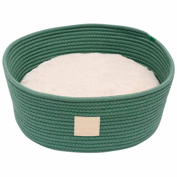 15% OFF: FuzzYard Life Rope Basket Pet Bed (Myrtle Green) Sale