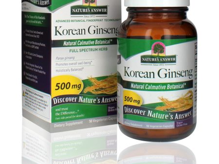 Nature s Answer Korean Ginseng 50 caps Discount