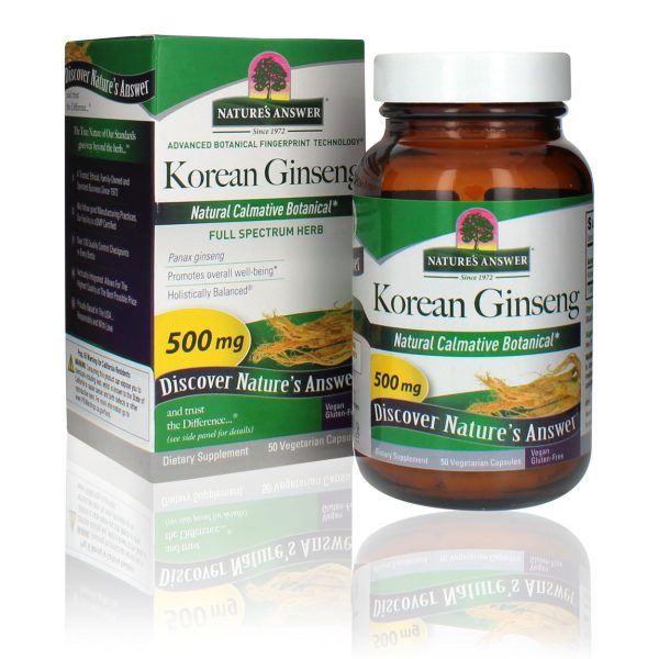 Nature s Answer Korean Ginseng 50 caps Discount