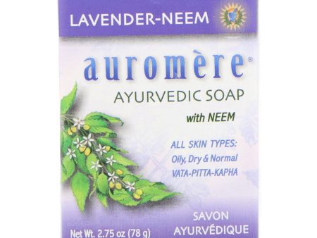 Auromère Lavender-Neem Soap #AU0069 Online Sale