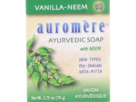 Auromere Vanilla-Neem Soap #AU0070 Online now