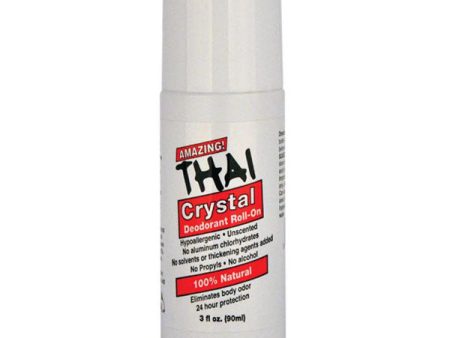 Thai Crystal Deodorant Roll-On (3oz 90mL) Hot on Sale